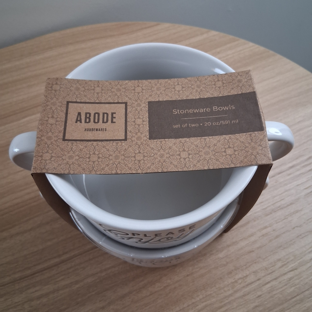 Abode White Ceramic 20oz Set - Picture 2 of 4